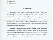 pismo referencje Wąbrzeźno