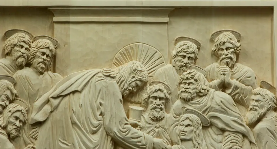 Das Letzte Abendmahl – Detail mit den Aposteln